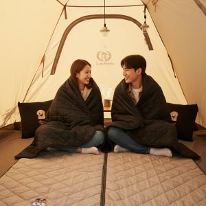 서로앤홈 브래드윌크 탄소 원적외선 온열 그래핀 탄소매트 대형 블랭킷 무릎담요 DC15V 저전력 캠핑 차박 전기담요