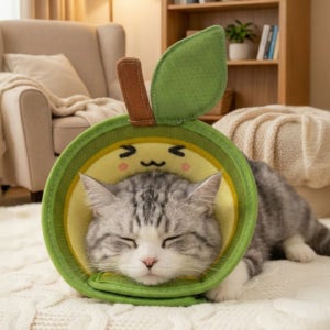 초경량 통기성 3D 넥카라 강아지 고양이 수술상처 목 보호 경량 목보호대 M