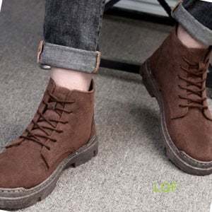 남자 워커 신발 남성 겨울 털 방한화 겨울 스웨이드