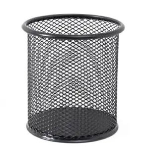 책상정리철제펜홀더 튼튼한데스크용필기구꽂이 원형