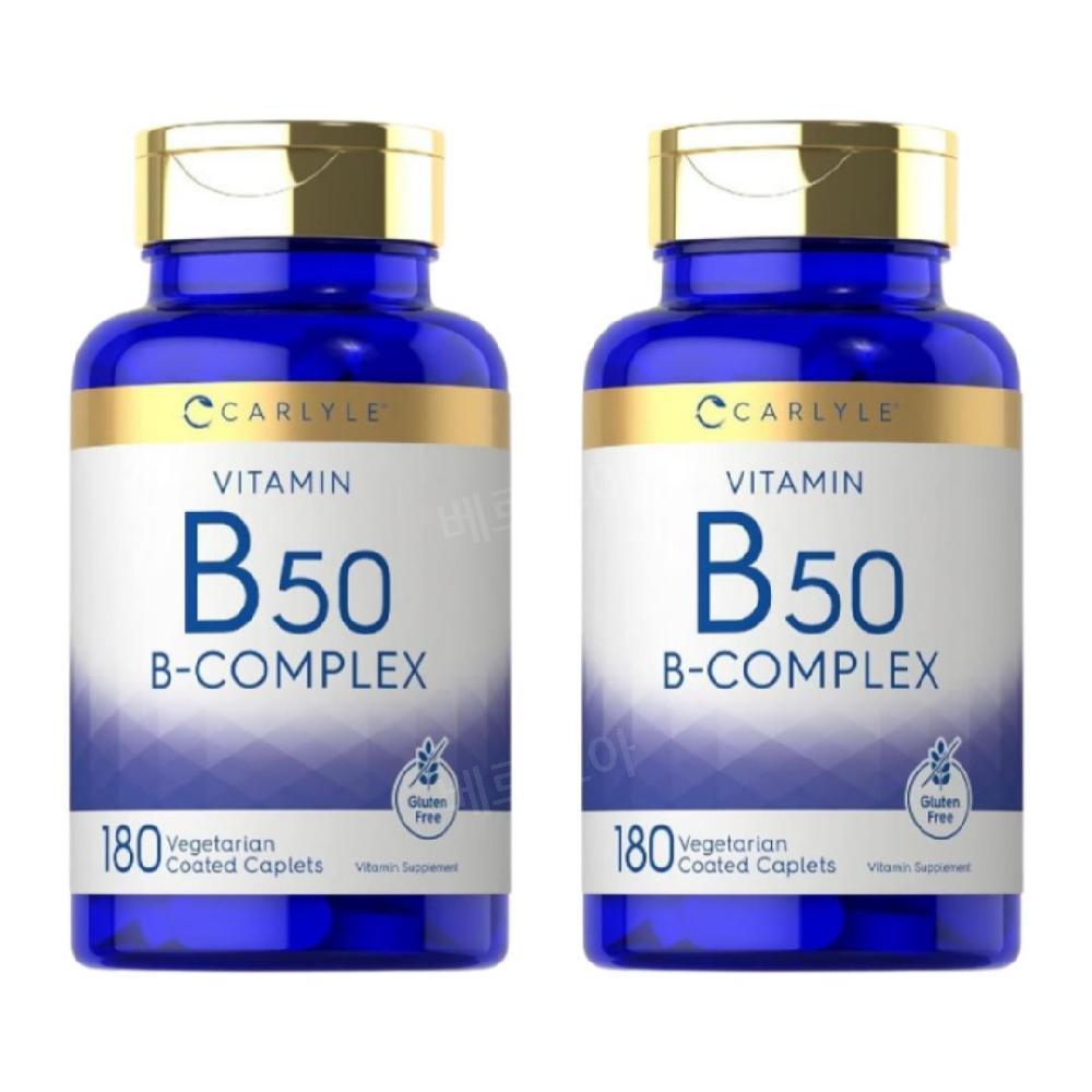 칼라일 비타민B <b>컴플렉스</b> <b>B50</b> 180정 2개 Vitamin Complex