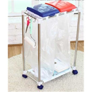 2단 재활용품 분리 수거함 국내산 쓰레기통 조립식 가정용 업소용 팬트리