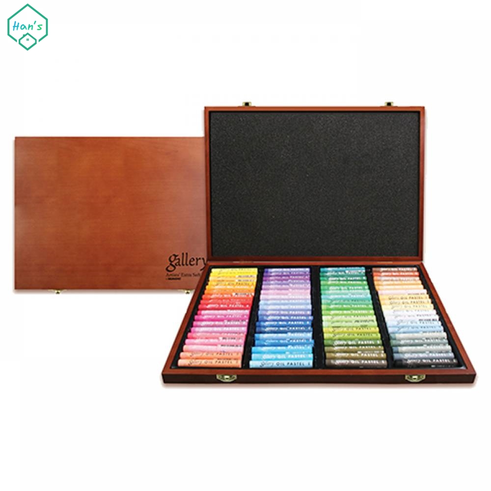 오일 MOPV 72색 드로잉 미술 가루 예술 목상자 선물 컬러 화방 색칠