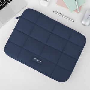 노트북 파우치 LG그램 삼성 태블릿 가방 맥북 방수 케이스 여성 남성 35.6cm(14인치), 네이비