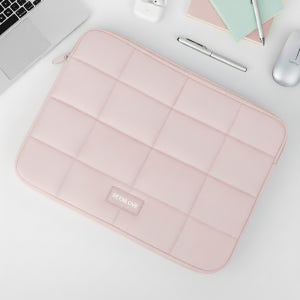 노트북 파우치 LG그램 삼성 태블릿 가방 맥북 방수 케이스 여성 남성 35.6cm(14인치), 핑크
