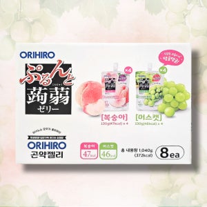 코스트코 오리히로 푸룬토 곤약젤리 1040g (130g x 8개입) 복숭아 머스캣