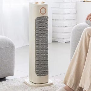 가정용 온풍기 AI 온도도절 절전형 원형 전기 히터 리모콘형