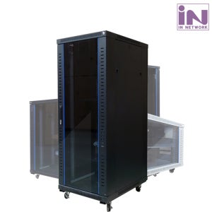 인네트워크 슬림너트 허브랙 H2000B 블랙 42U IN-H2000B