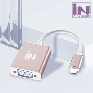 인네트워크 USB C타입 to VGA RGB D-SUB 변환 컨버터 IN-U31V15