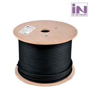 인네트워크 CAT.5E UTP 옥외용 드럼 블랙 300M IN-5UTP300MOD