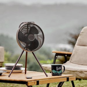 크레모아 팬 V1040 웜그레이 무선 캠핑 써큘레이터 타프팬 탁상용 소형 충전식 BLDC 저소음 선풍기