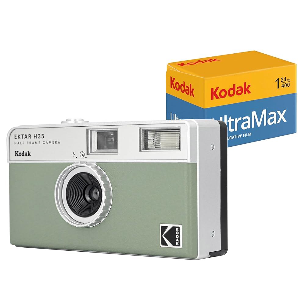KODAK EKTAR H35 하프 프레임 필름 카메라 (세이지 24exp 번들)