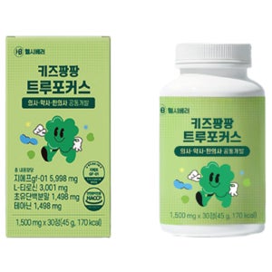 키 즈 팡팡 트루 포커스 특허증보유 성장기 어린이 성장 청소년 영양제 30정, 6개