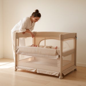 썬데이허그 꿀잠 ABC 접이식 아기침대 이동식 여행용 휴대용 신생아 유아침대