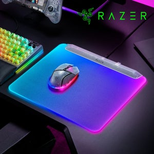 [정발] 레이저코리아 파이어플라이 V2 PRO RGB 마우스패드 팬텀 화이트