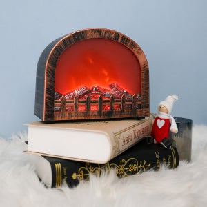 HK sell 로아디 벽난로 무드등 앤틱 아치 LED 불멍 조명