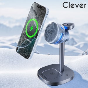 [EVENT]클레버 QI2 맥세이프 갤럭시 애플 워치충전호환 3in1 펠티어 냉각 무선충전기 MPAG3