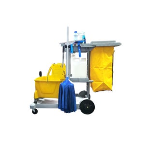 라이노 청소카트 이동식 청소도구함 바퀴 국산 호텔 모델 업소용