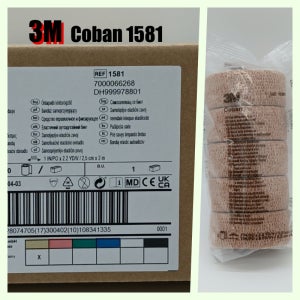 3M Coban 1인치 1581 1박스(30롤) 쓰리엠 코반 자가점착밴드