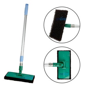 라이노 사각홀더 밀대 걸레 세트 바닥 청소 수세미 찌든때 제거 탈부착 다용도 청소봉