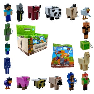 마인크래프트 피규어 키링 S2(랜덤발송 )게임 캐릭터 열쇠고리 키홀더 굿즈 피규어 가챠