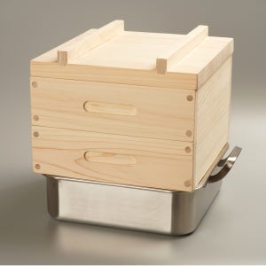 BOUMBI 국내생산 편백나무찜기 인덕션 히노끼 편백찜 2단 세이로무시 물솥 일체형