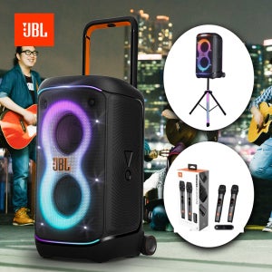 [조명 스탠드] JBL PARTYBOX 520 파티박스520 충전식 스피커+AS3 무선마이크