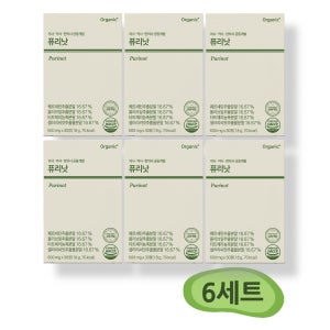 오가닉플러스 퓨리낫 의사 약사 한의사 공동개발 통풍 영양제 PTP개별포장 30정, 6개