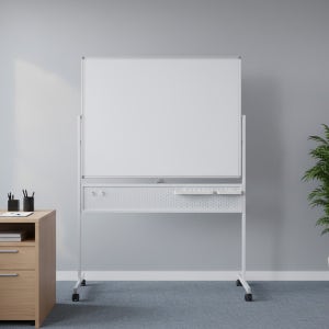 양면 회전 자석 이동식 화이트보드 M360 시리즈 4in1 패그보드 1200x900mm