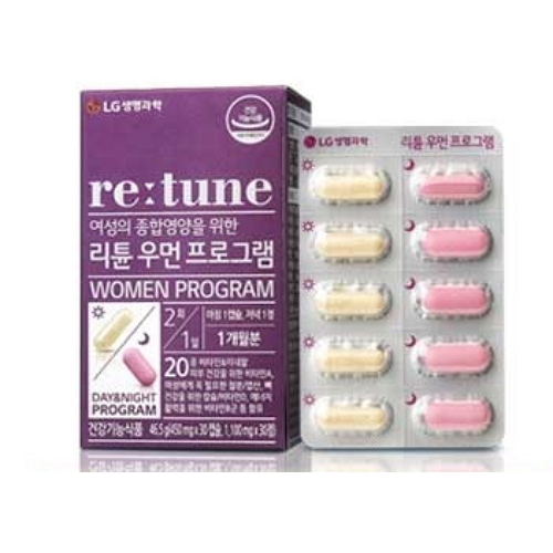 리튠 우먼 프로그램 46.5g (450mg x 30캡슐, 1100mg x 30정)