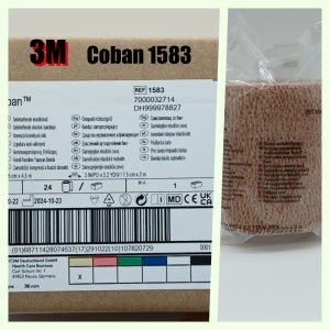 3M Coban 3인치 1583 1박스(24롤) 쓰리엠 코반 자가점착밴드