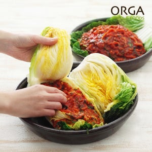 [수/목/금 출고] ORGA 올가 산지직송 중부식 김장세트(유기농 절임배추+양념소) (14.5kg)