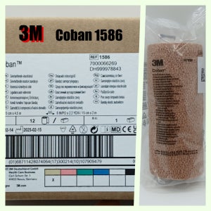 3M Coban 6인치 1586 1박스(12롤) 쓰리엠 코반 자가점착밴드