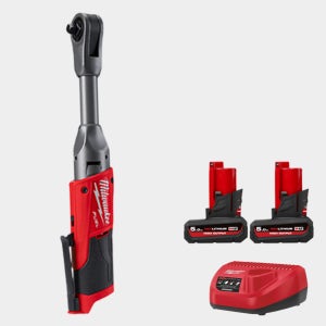 밀워키 12V 충전 임팩트 라쳇 롱리치 M12 FIR38LR-502 5A 배터리 2개 세트