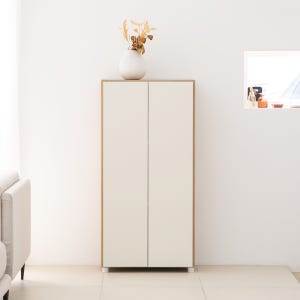 두리앳가구 그리메 3단 수납 책장 도어형 올문장 600