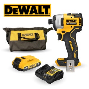 디월트 DCF809D1 충전 임팩트 드릴 20V 2.0Ah 배터리 1개 + 파우치 세트