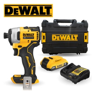 디월트 DCF809D1 충전 임팩트 드릴 20V 2.0Ah 배터리 1개 +케이스 세트