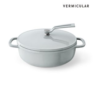 [버미큘라] 무쇠 주물냄비 오븐팟2 Shallow 얕은형 22cm, 그레이