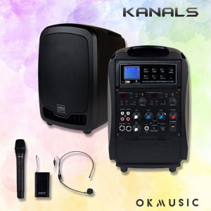 카날스 AT-260BN 이동식 앰프 2채널 블루투스 스피커 충전식 야외 행사 스튜디오