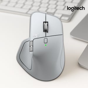 로지텍코리아 MX MASTER 4 FOR MAC 햅틱 마우스 화이트실버