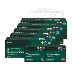 코오롱제약 쎈 실크알부민 VIP 750 25ml 1세트 30개입, 5개