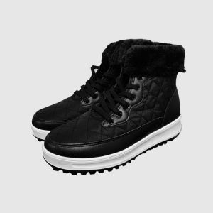 여성 겨울골프화 털 특허깔창 겨울 여성골프 미들 골프부츠 스파이크리스 여자골프화