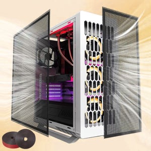 잘라쓰는 PVC 메쉬 컴퓨터 먼지 필터 세트 30cm x 80cm 자석 부착식 롤자석 포함