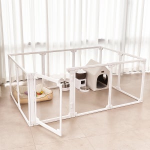 라빌리 확장형 투명 펫룸 강아지울타리 애견펜스 무한확장