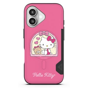 산리오 맥세이프 카드2장 수납 범퍼 케이스 윈도우 헬로키티, 아이폰16