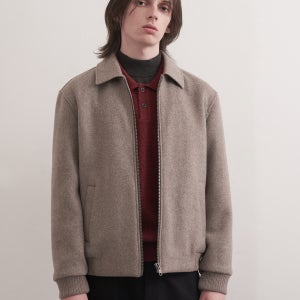 7196 인디안 더레이블 웰메이드 남성 겨울출시 베이직 울블렌드 스탠다드카라넥 믹스컬러 밑단사이드니트밴딩 지퍼형 안감전체우라 모직 노멀 패딩 [점퍼+자켓] MUOCL5W9301