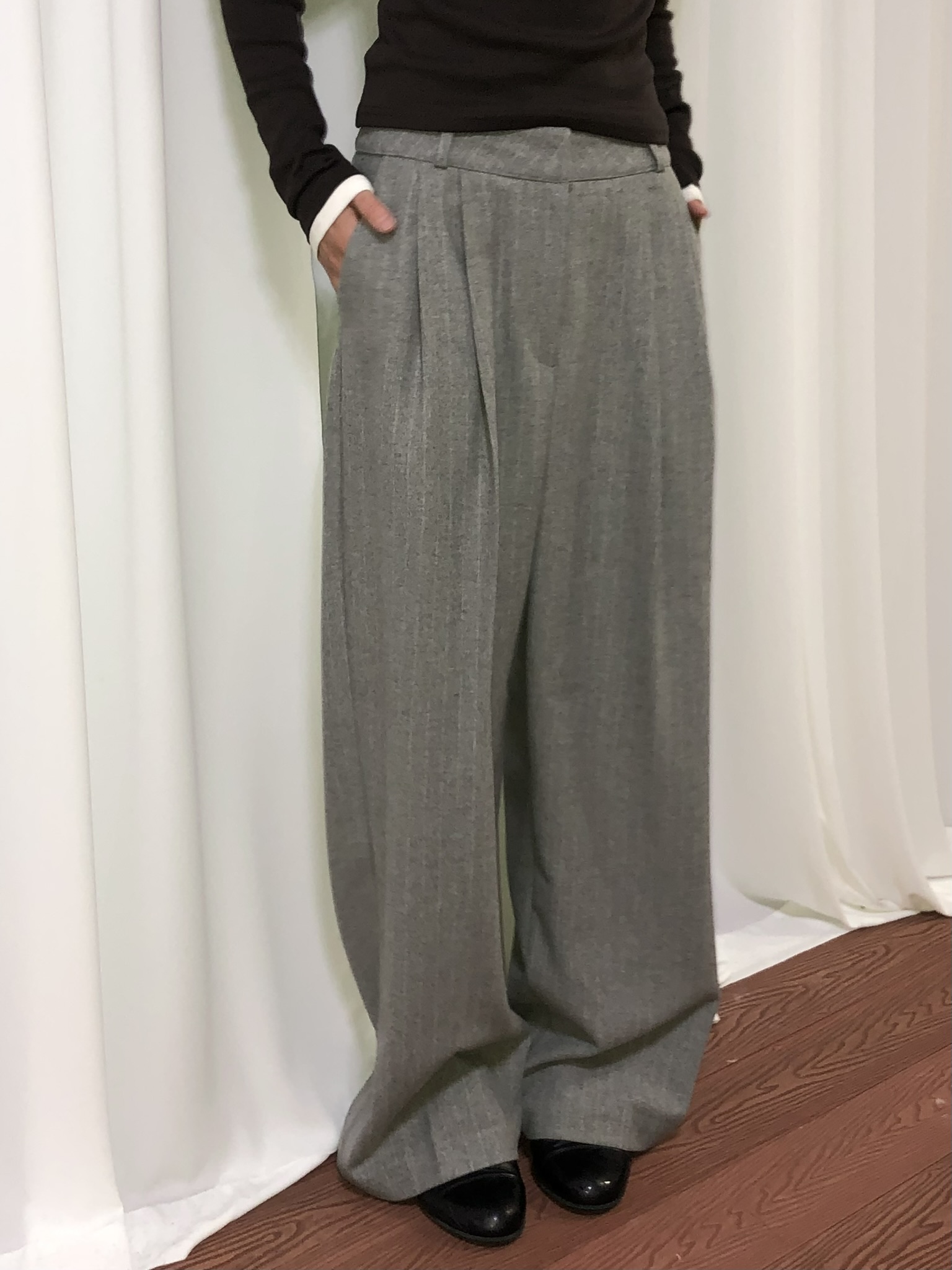 Nuit Wool Pants - Grey (누이 울 팬츠 그레이)