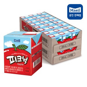 매일유업 피크닉 과일 주스 음료 사과맛 200ml, 48개
