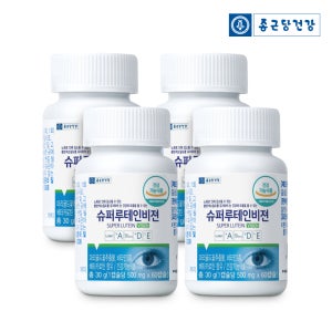 종근당건강 슈퍼 루테인 비젼 모니터 눈피로 직장인 눈영양제 60정, 4개