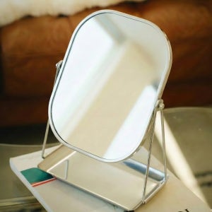 스테인레스 탁상거울 쇠테리어 미드센츄리 거울